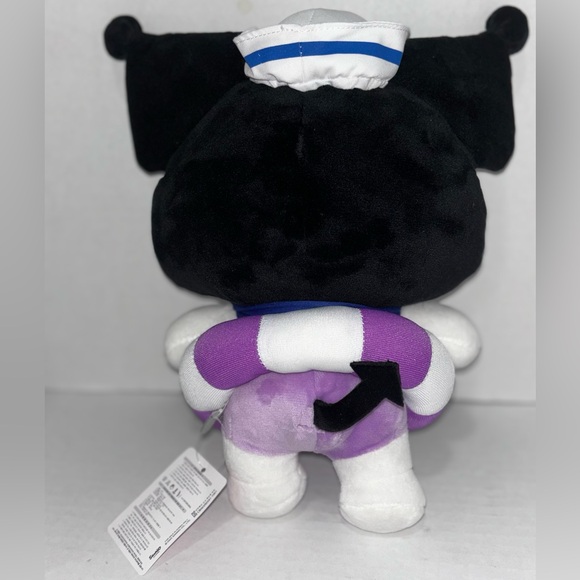 SANRIO KUROMI OFFICIAL STUFFED PLUSH/ SUMMER (WITH THE SWIMMING FLOAT) - Picture 2 of 5